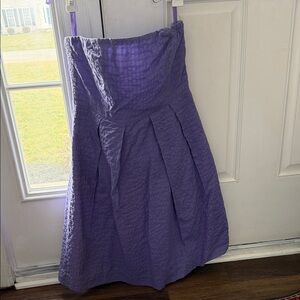 J. Crew Strapless Purple Dress